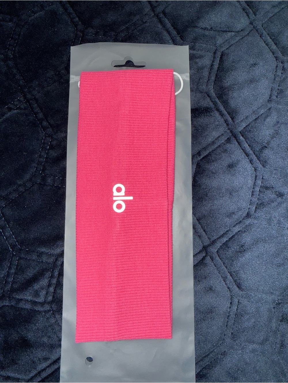 ALO Yoga Hot Pink Ribbed Fitness Headband
